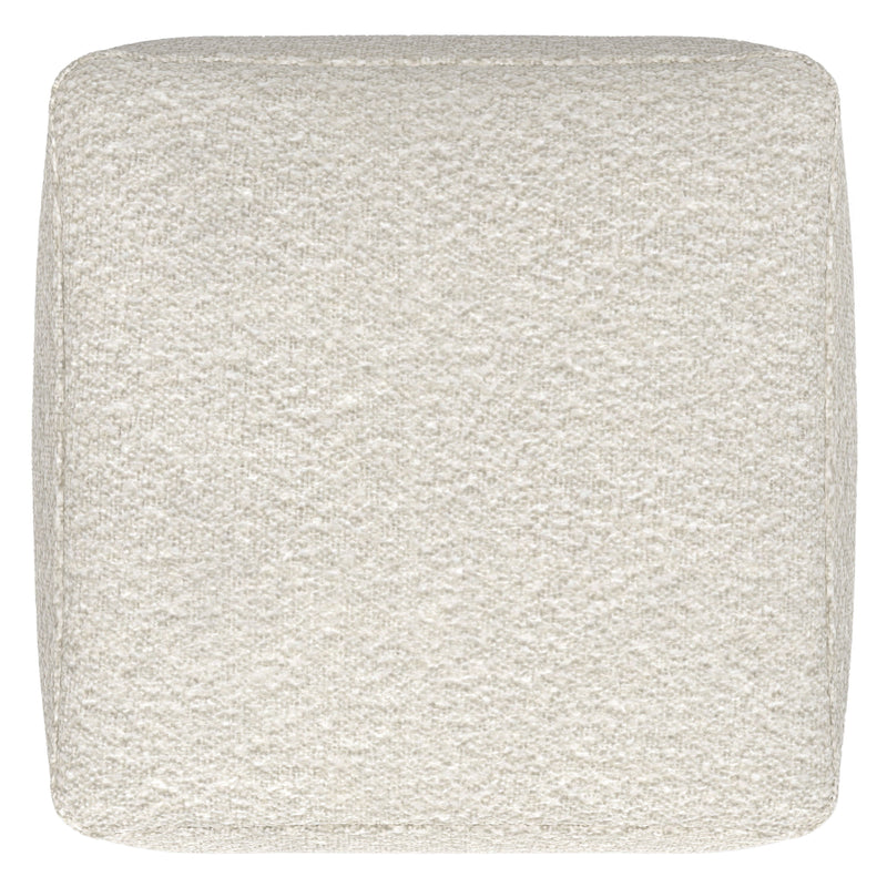 Chantal - Square Pouf - Ivory