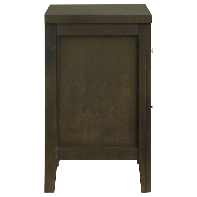 Wilkes - 2-Drawer Nightstand Bedside Table - Dark Cocoa