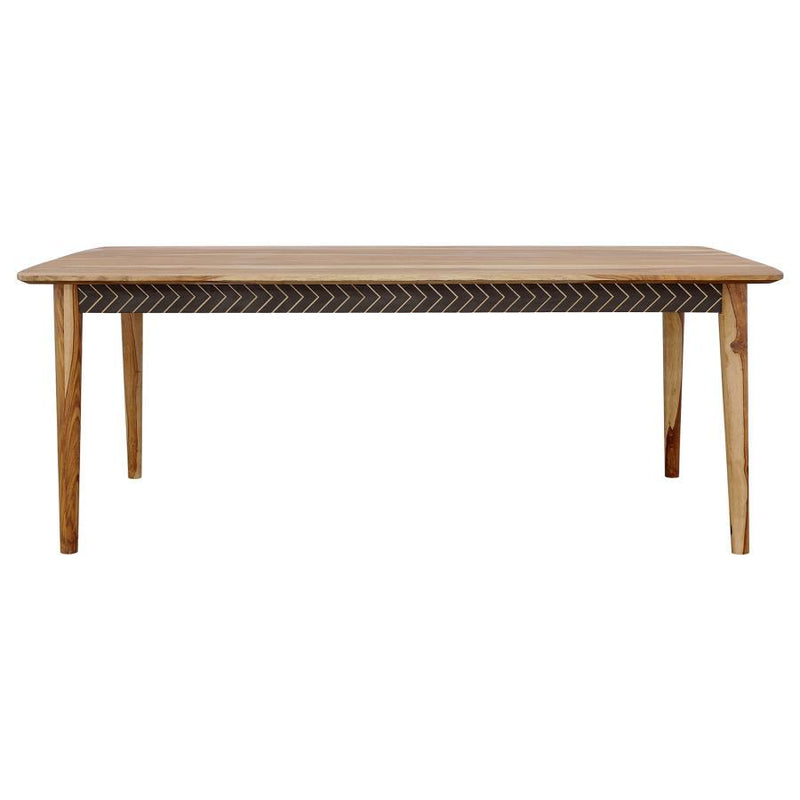 Partridge - Rectangular Dining Table - Natural Sheesham