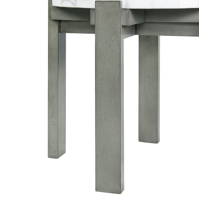 Rosamel - Round End Table - Gray