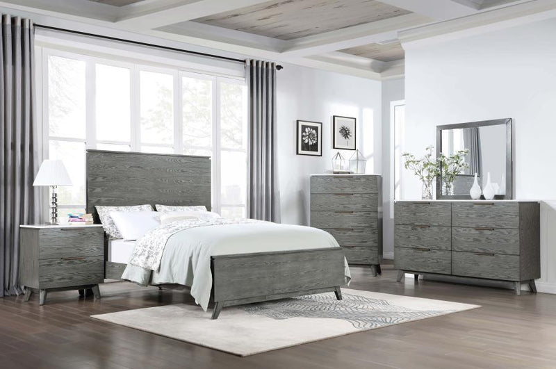 Nathan - 6-Drawer Dresser - Gray