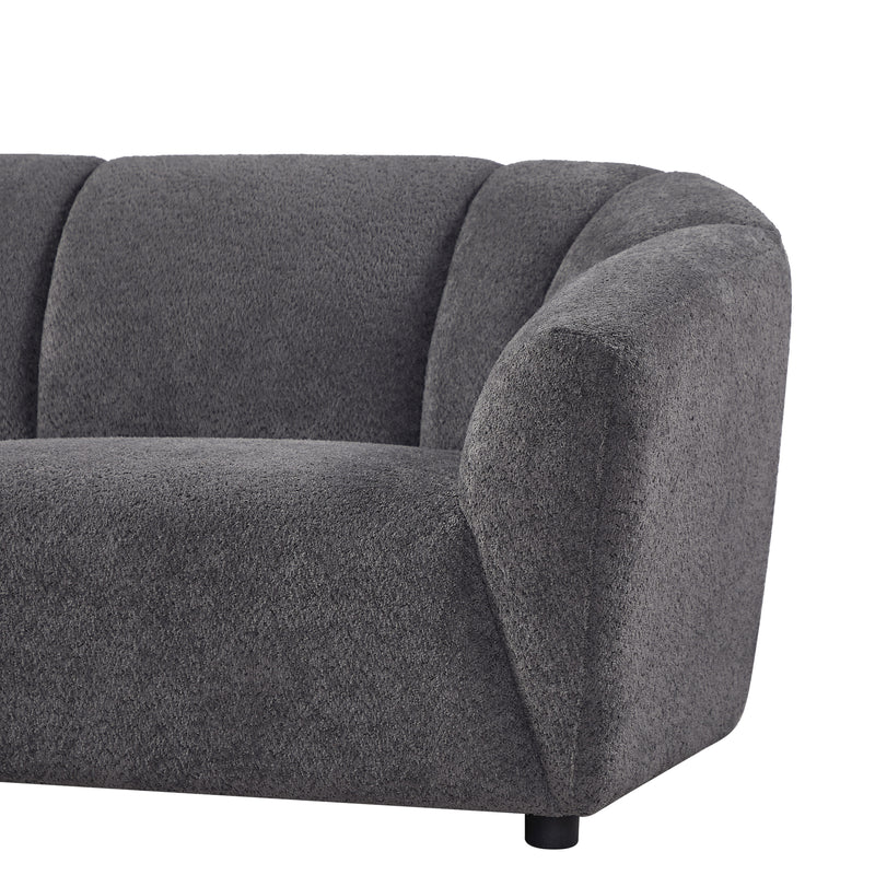 Living Room Sofa 3 Seater With Luxury Boucle