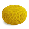 Sonata - Handcrafted Round Knitted Outdoor / Indoor Pouf