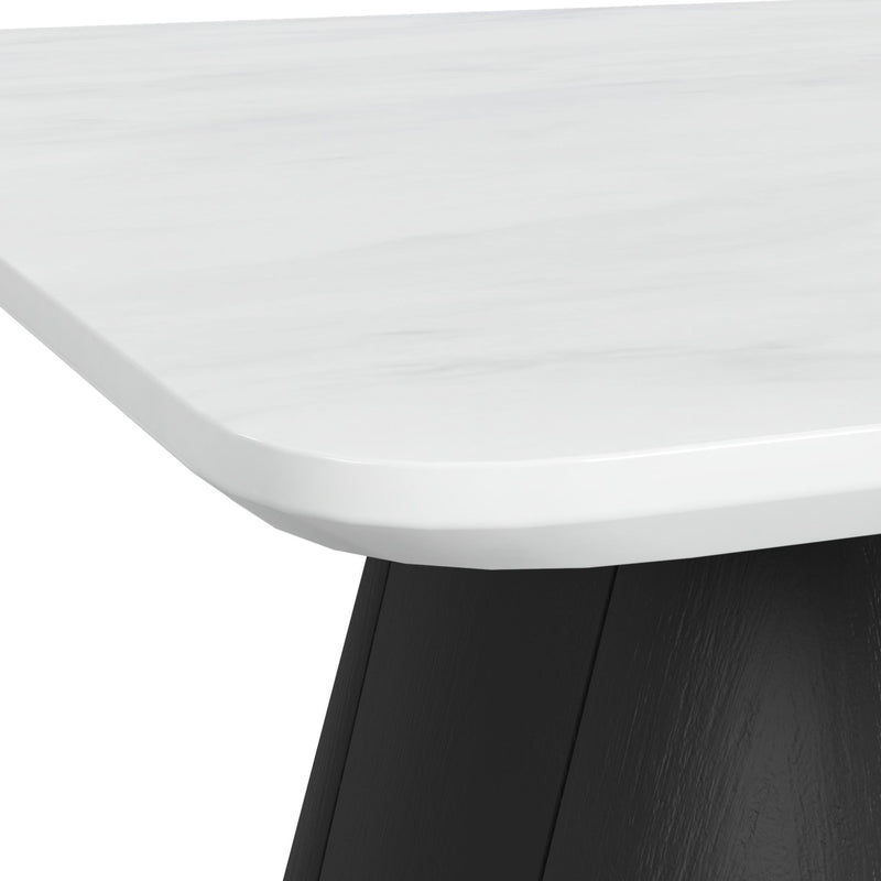 Edison - End Table - White And Black