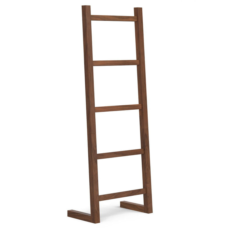 Bray - Bath Towel And Blanket Ladder Shelf - Natural Walnut