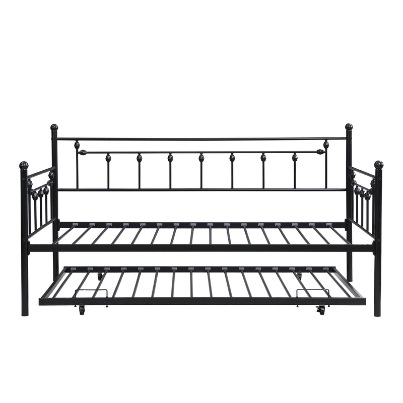 Daybed with trundle  BLACK