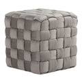 Square Braided Ottoman -