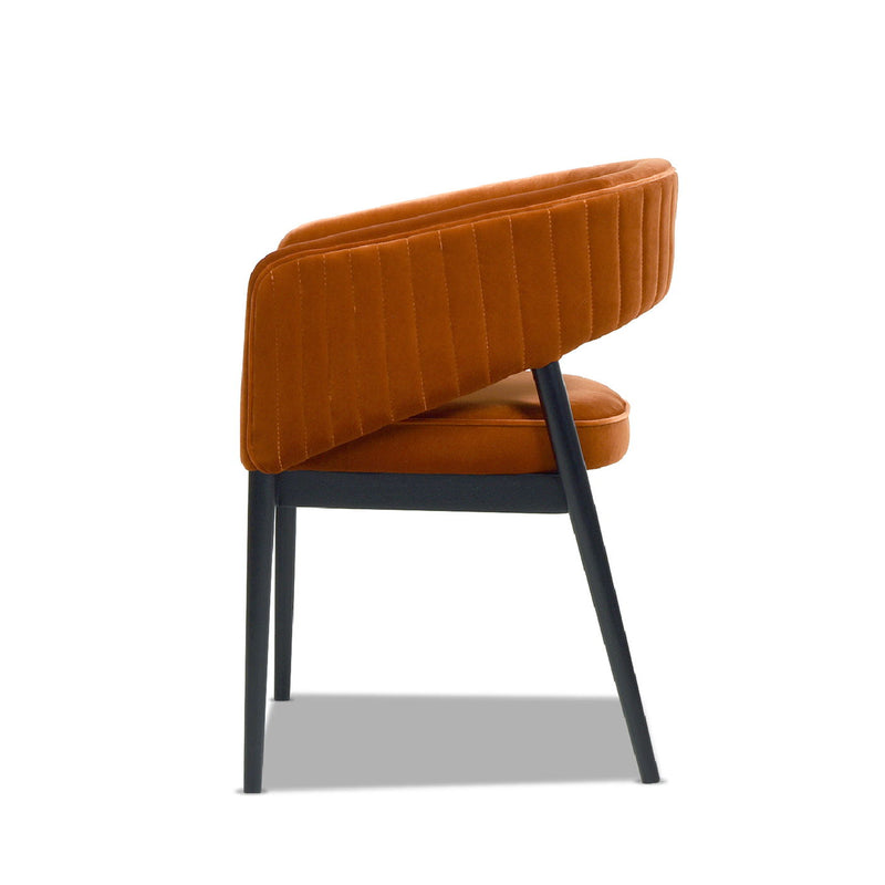 Mirah - Modern Open Barrel Dining Chair