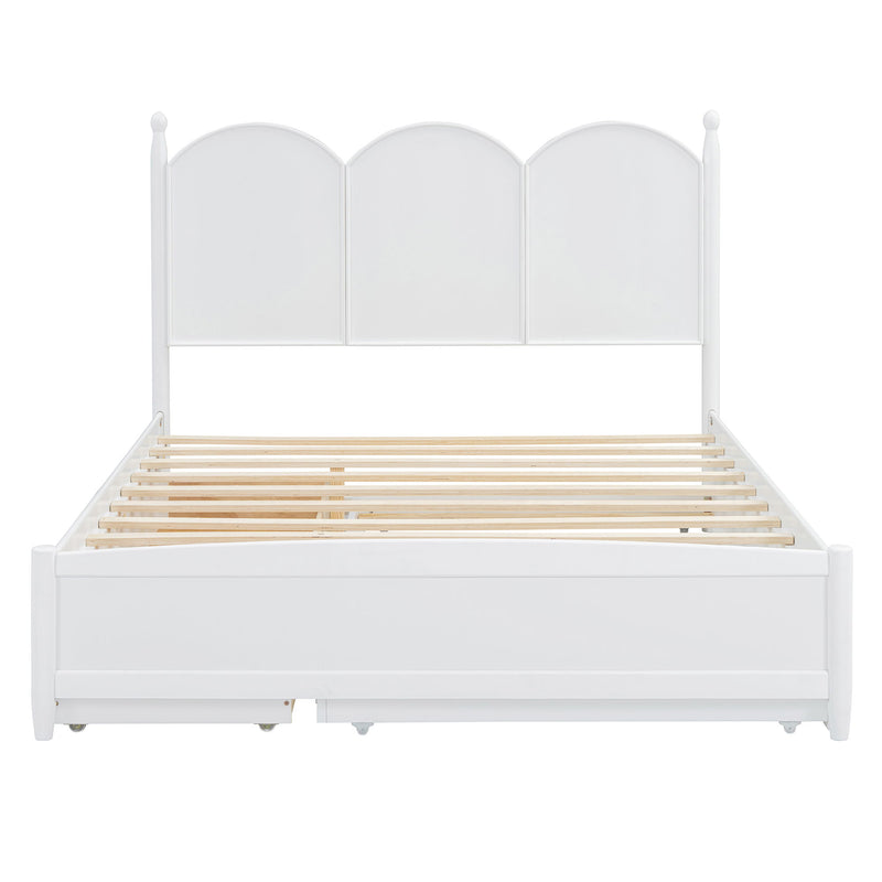 Platform Bed With With 2 Big Drawers And Trundle