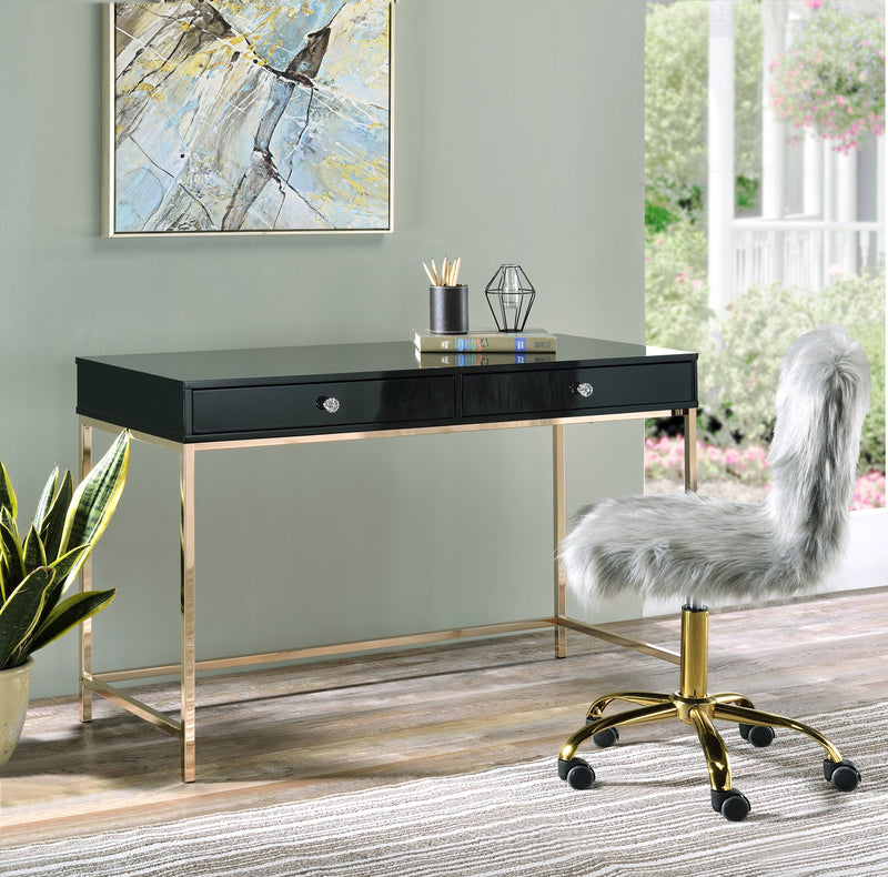 Ottey - High Gloss Writing Desk