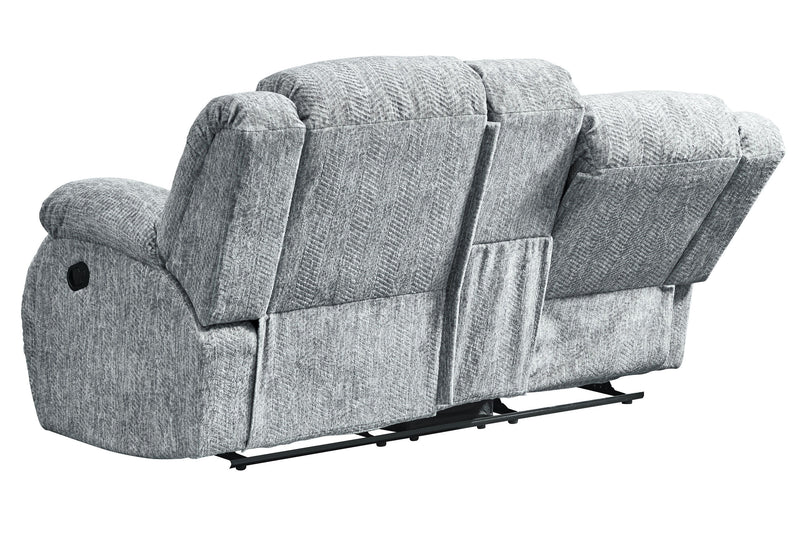 Stonic - Reclining Sofa, Love And Chair - Gray