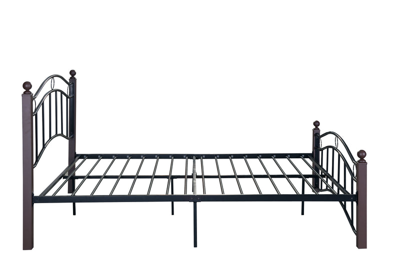 Queen Size Metal Bed Frame with Headboard and Footboard