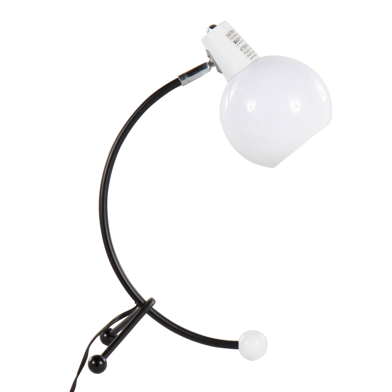 Eileen - Contemporary Task Lamp - Black / White