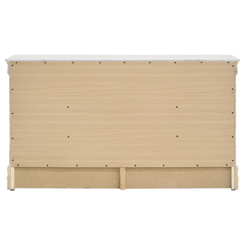 Louis Philippe - 6 Drawer Dresser - White