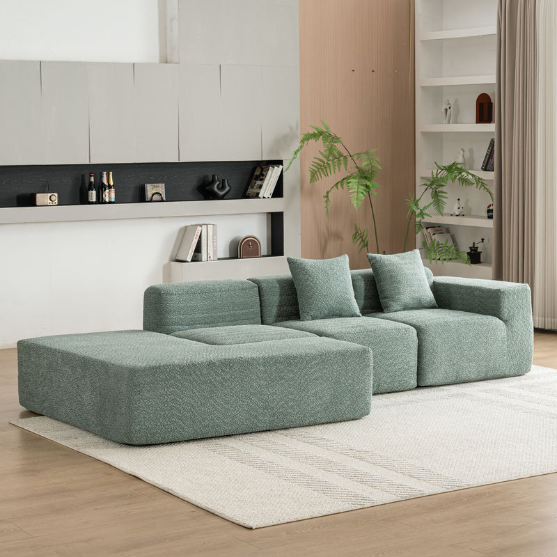 Sectional Sofa Full-Compressed Sofa Couch Free-Combined Sofa For Living Room