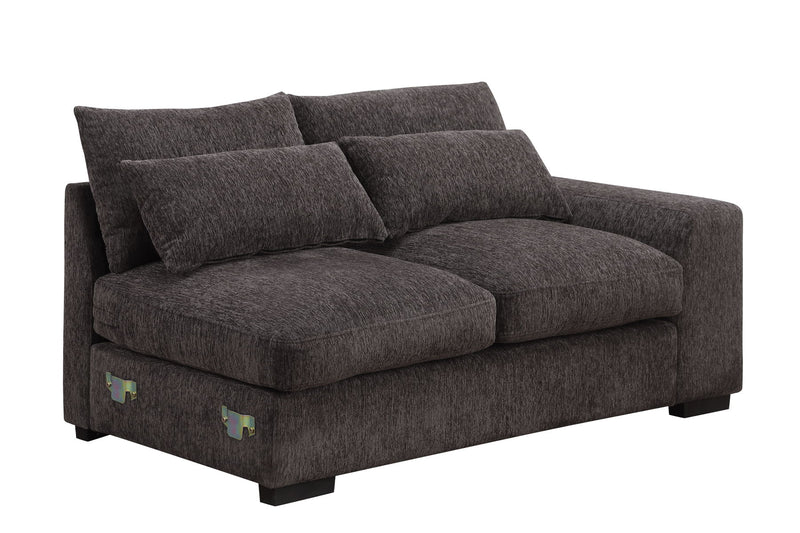 Nyeisha - Piece Upholstered Sofa & Chaise - Coffee