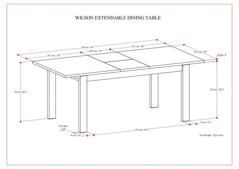 Wilson - Handcrafted Dining Table