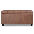 Sienna - Upholstered Storage Ottoman Bench