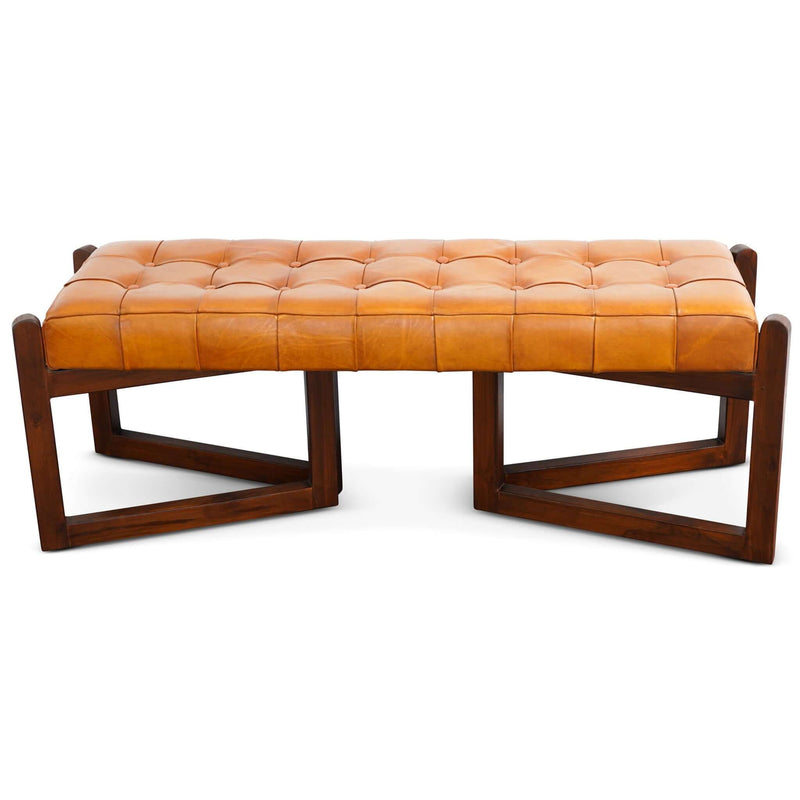 Riley - Bench - Brown / Rustic / Tan