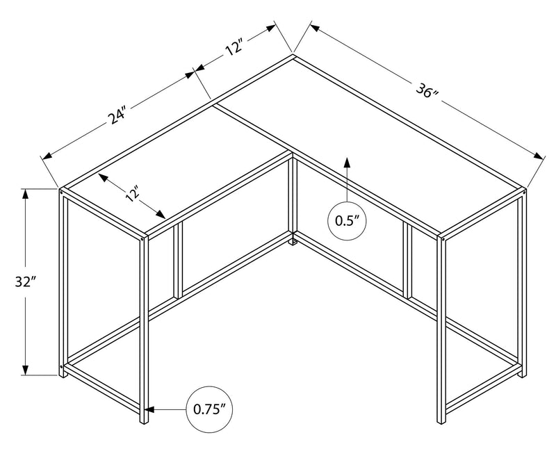 Corner Accent Console Table For Entryway, Unique L-Shaped Design