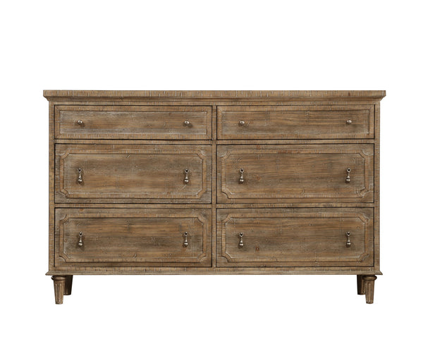 Ludin - 6 Drawer Dresser - Taupe