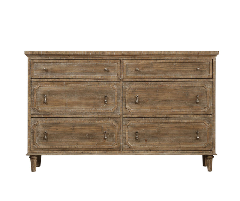 Ludin - 6 Drawer Dresser - Taupe