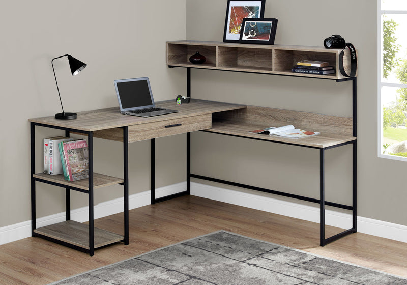 Computer Desk, Home Office, Corner, Storage Drawers, L Shape, Laptop, Contemporary & Modern