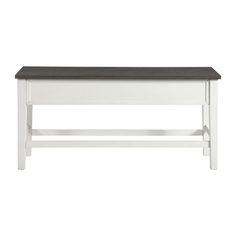 Kayla - Two Tone Counter Storage Bench With Grey Top