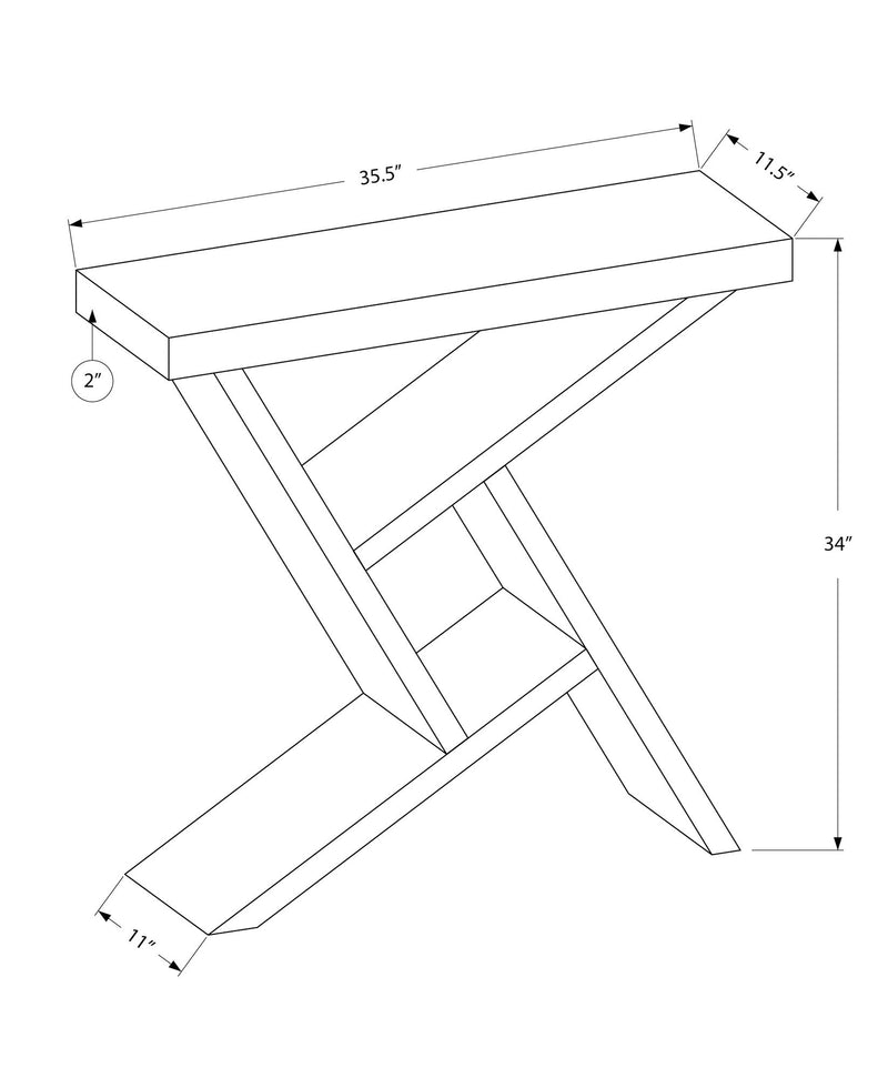 Accent Console Table For Entryway, Spacious Table Top, Contemporary & Modern