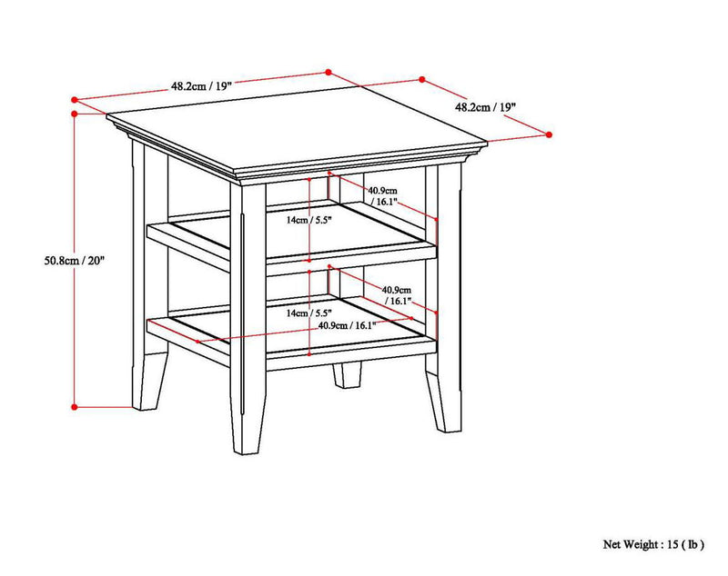 Acadian - Handcrafted End Table