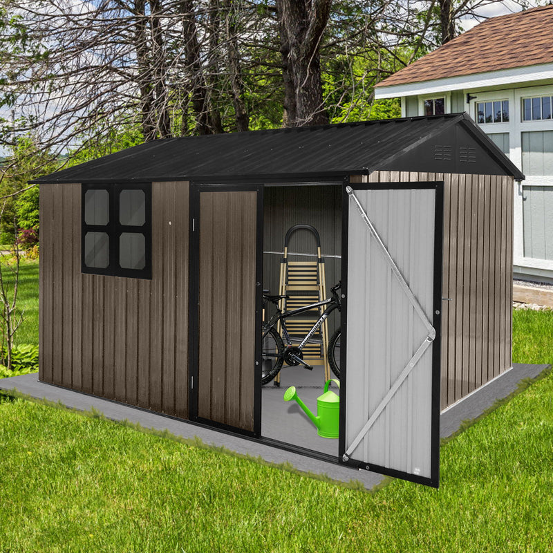 10' x 8' Garden Sheds Outdoor Storage Sheds With Window