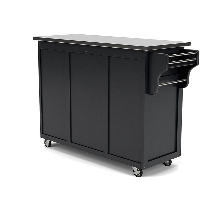 Create-A-Cart - 4 Doors Kitchen Cart - Steel Top