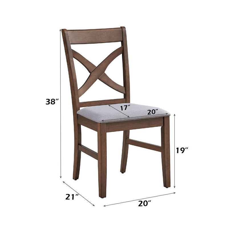 Ferris - Side Chair (Set of 2) - Brown Finish