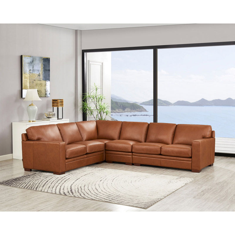 Dillon - Leather L-Shaped Sectional