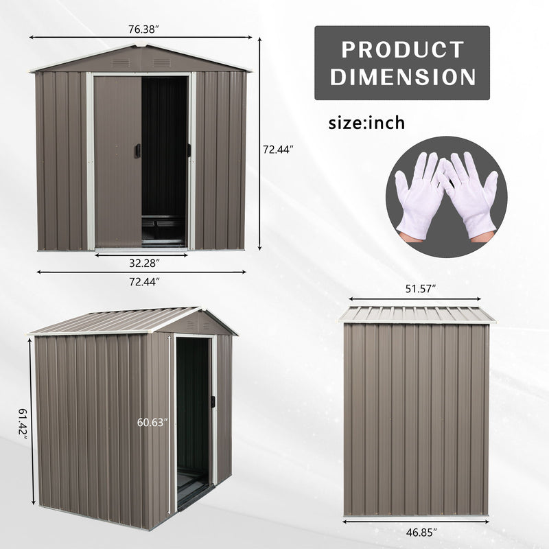 Outdoor Metal Storage Shed