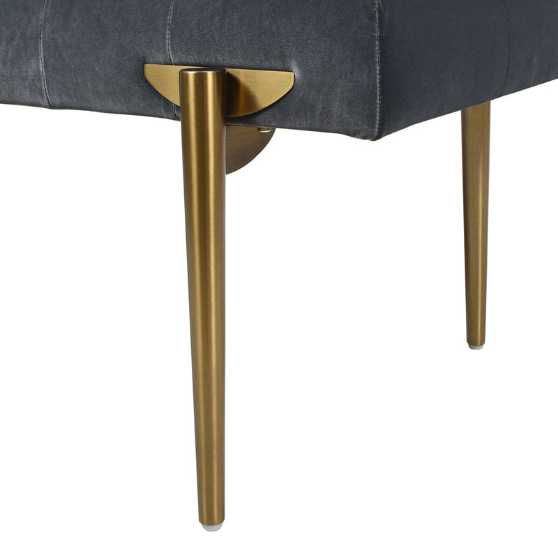 Aria - Upholstered Gold Accent Bench