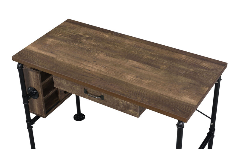 Endang - Writing Desk - Weathered Oak / Black