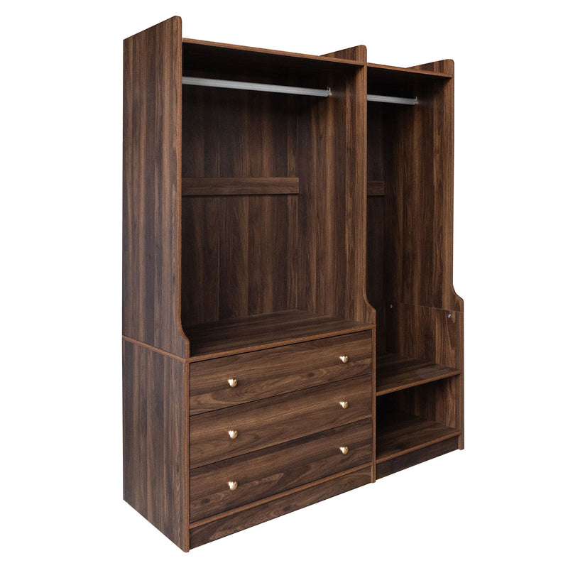 Open Wardrobe Storage For Bedroom