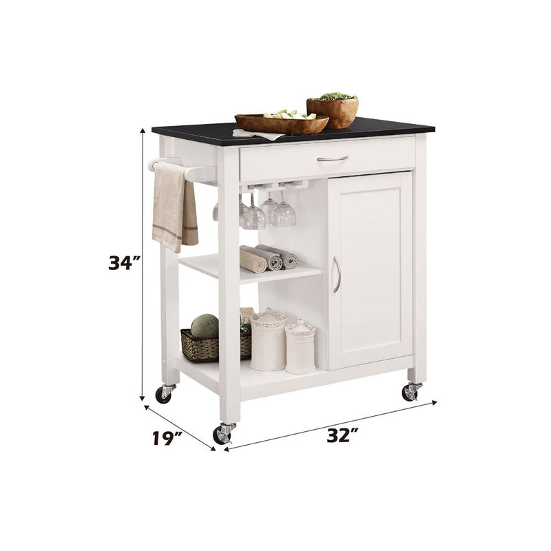 Ottawa - Kitchen Cart - Black & White