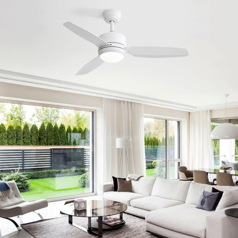 New Design Ceiling Fan With Lights 3 ABS Blades 6 - Speed DC Motor - White