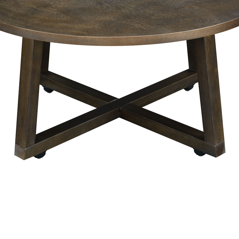 Industrial - 3 Piece Occasional Table Set - Brown