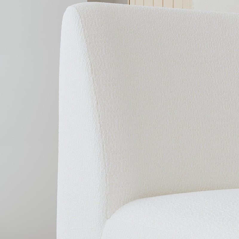 Nico - Swivel Chair & Ottoman - White