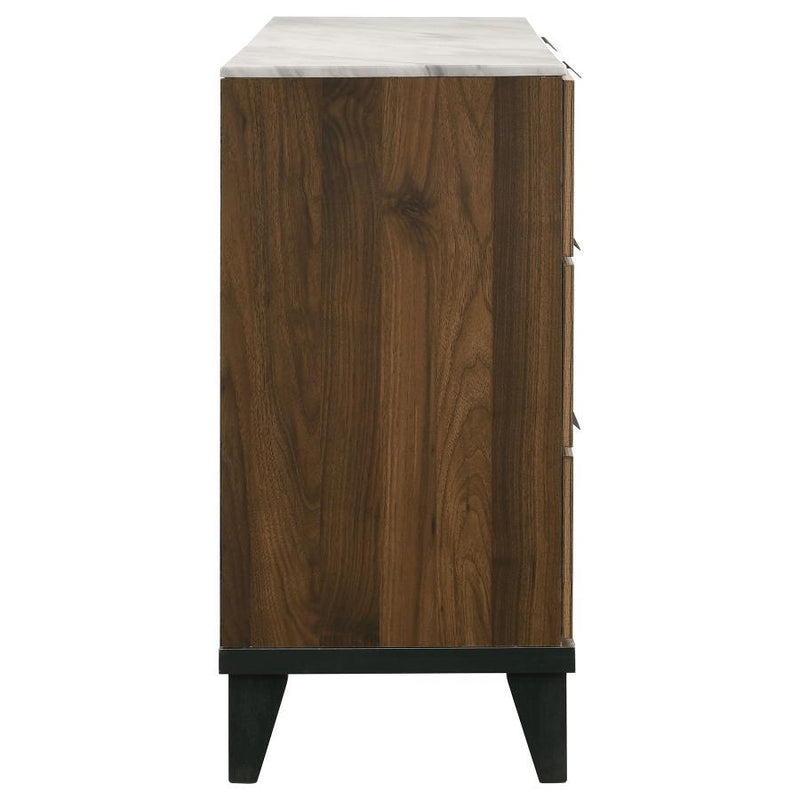 Mays - 6-Drawer Dresser - Walnut