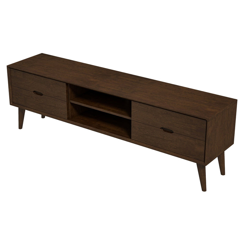 Adrian - TV Stand - Walnut Brown