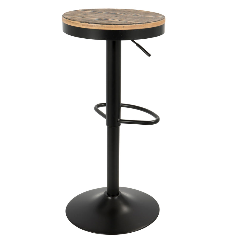 Dakota - Industrial Design Adjustable Barstool (Set of 2)