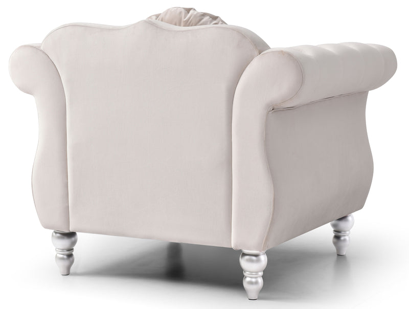 Chic Transitional Flared Arm Chair