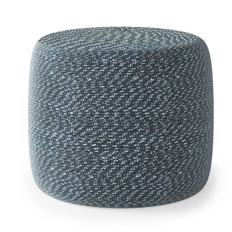 Bayley - Versatile Round Braided Pouf