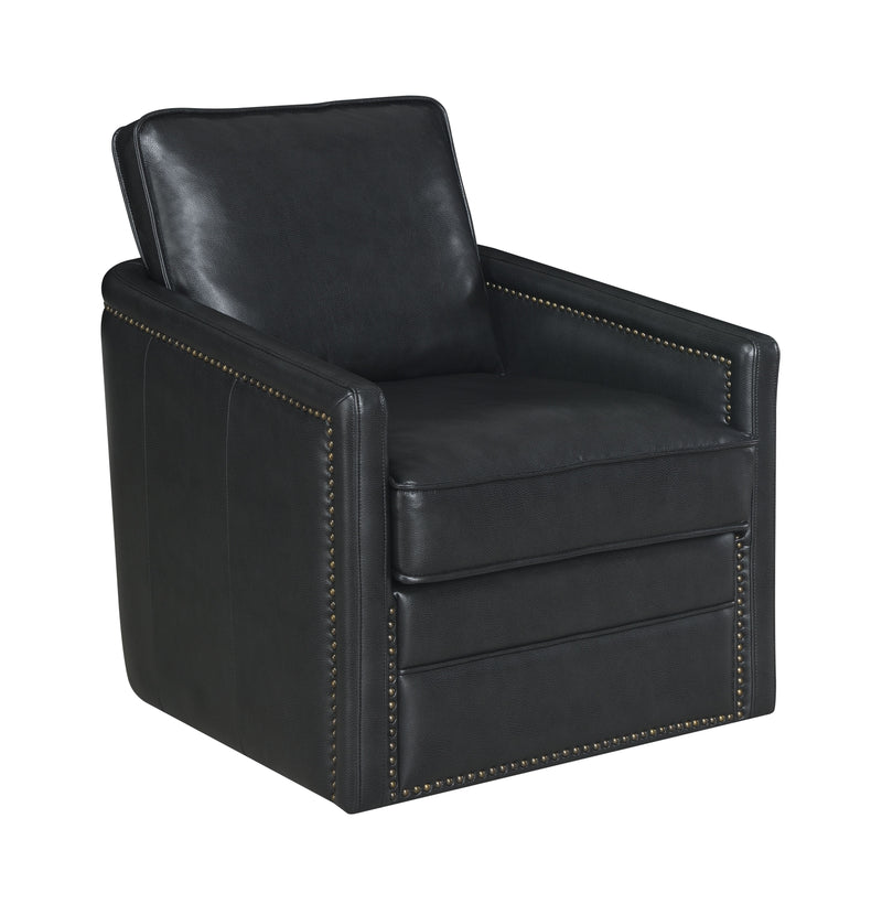 Rocha - Leather Aire Swivel Chair With Glider