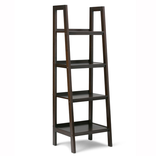 Sawhorse - Ladder Shelf - Dark Chestnut Brown