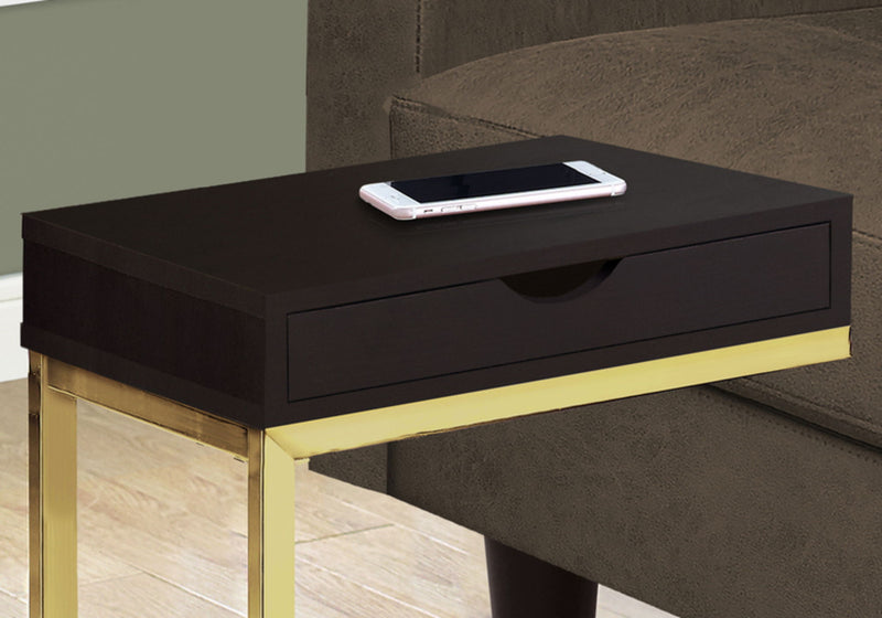 Accent Table, C - Shaped Contemporary & Modern Elegant Design